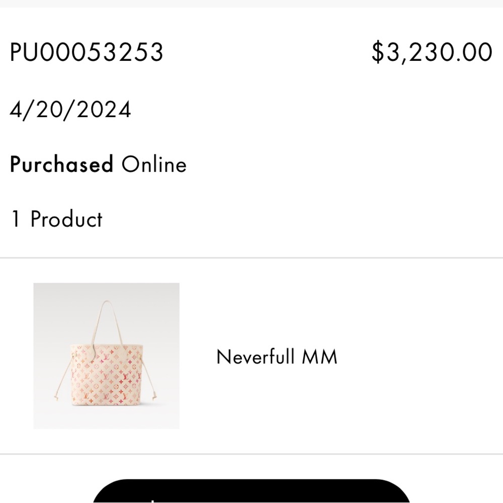 Louis Vuitton Pink and White Monogram Tote - Picture 2 of 2